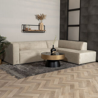 Ecksofa Memphis Stoff taupe rechts