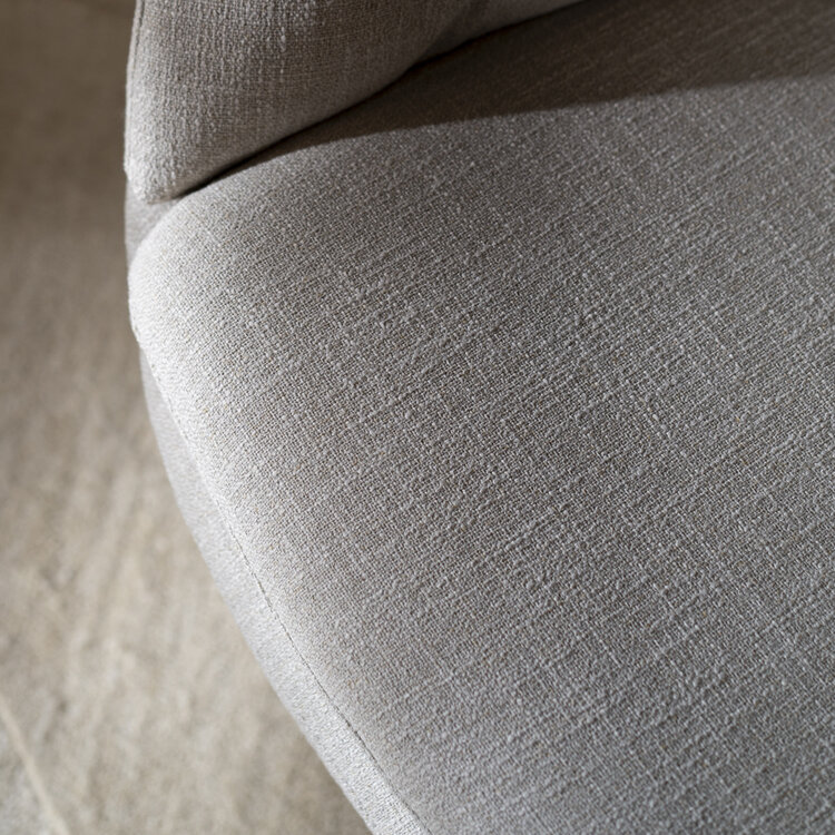 Sessel Porto drehbar Leinen taupe