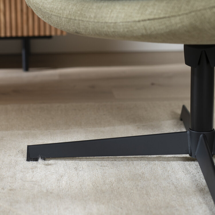 Sessel Porto drehbar Leinen olivgrün