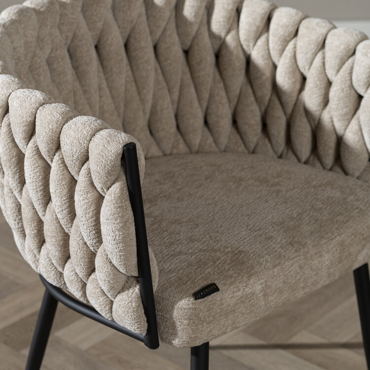 Barhocker River Chenille beige