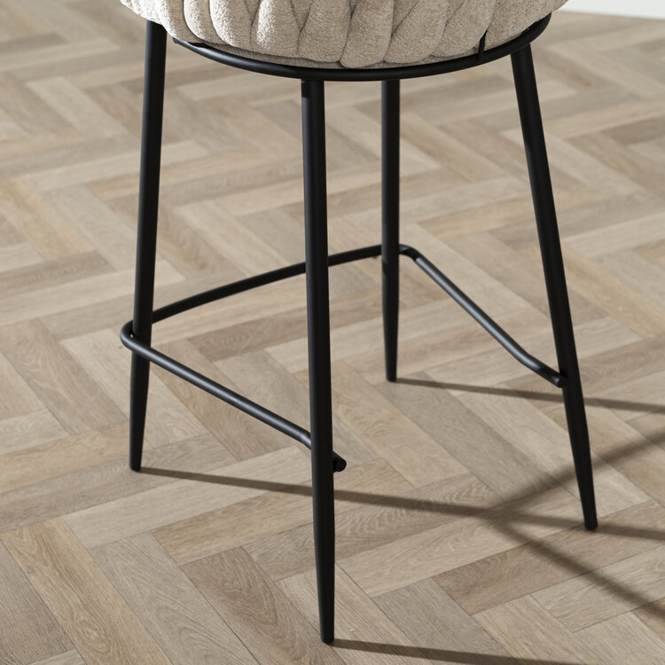 Barhocker River Chenille beige