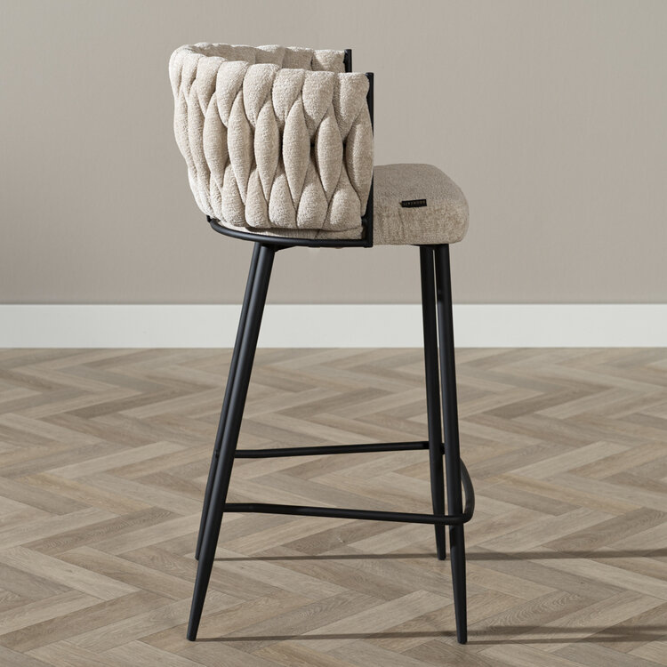 Barhocker River Chenille beige