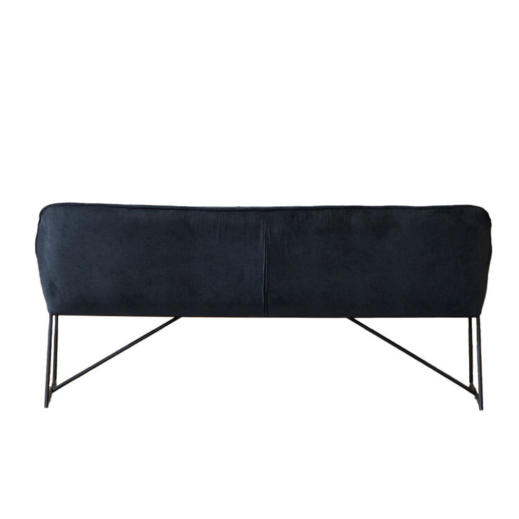 Esszimmerbank Stoff Jelle schwarz 185 cm