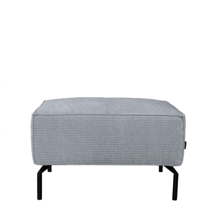 Chenille Hocker Kansas hellgrau