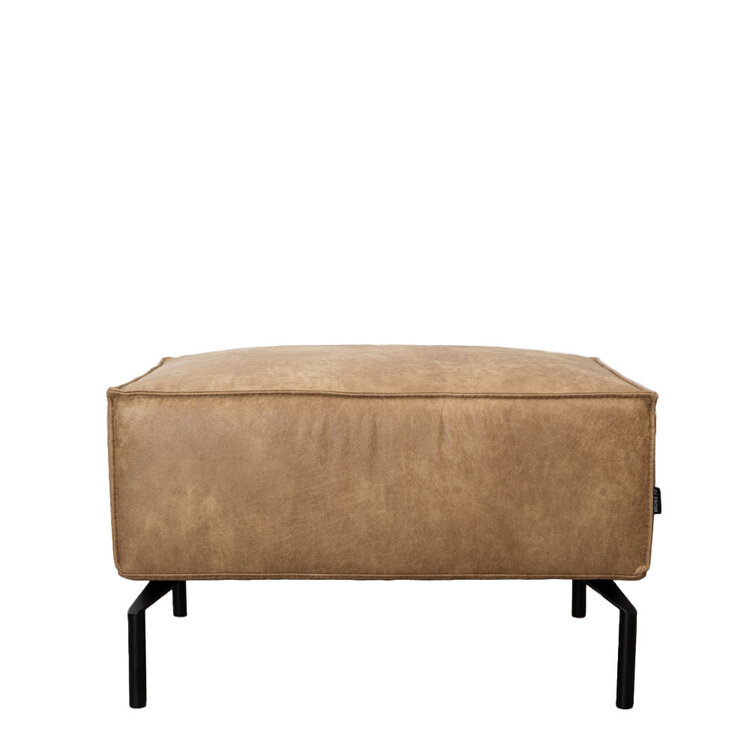 Hocker Kansas Eco-Leder beige