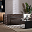 Ledersofa Memphis 3-Sitzer braun