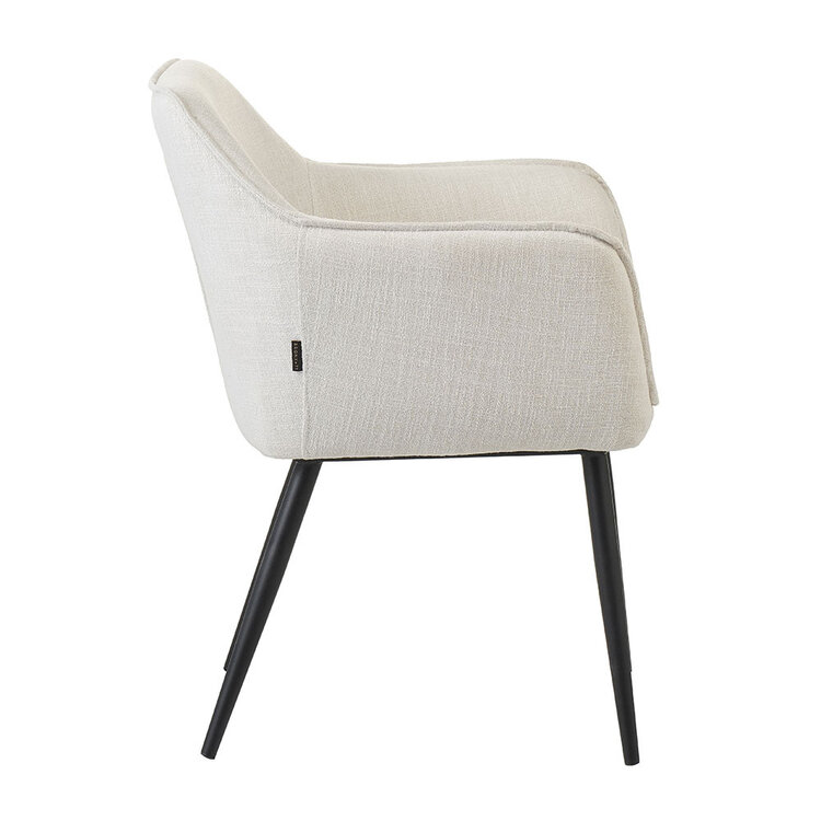 Esszimmerstuhl Ciara Leinen Off white