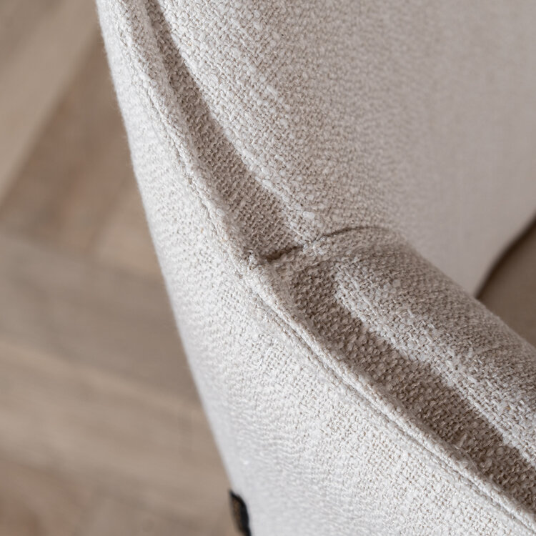 Esszimmerstuhl Ciara Leinen Off white