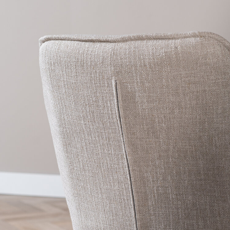 Esszimmerstuhl Ciara Leinen taupe