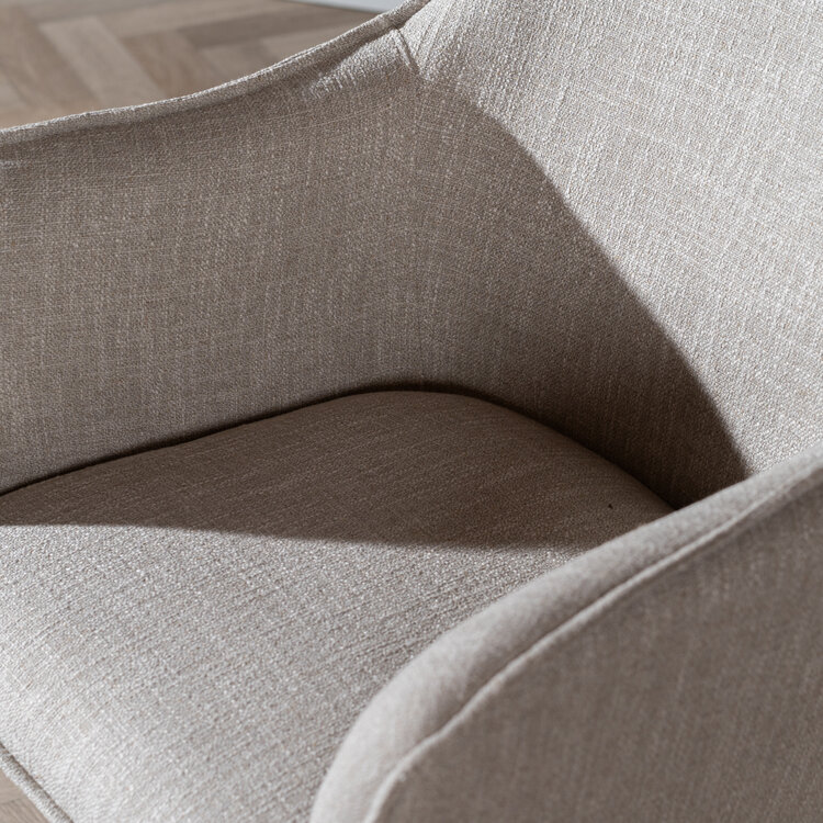 Esszimmerstuhl Ciara Leinen taupe