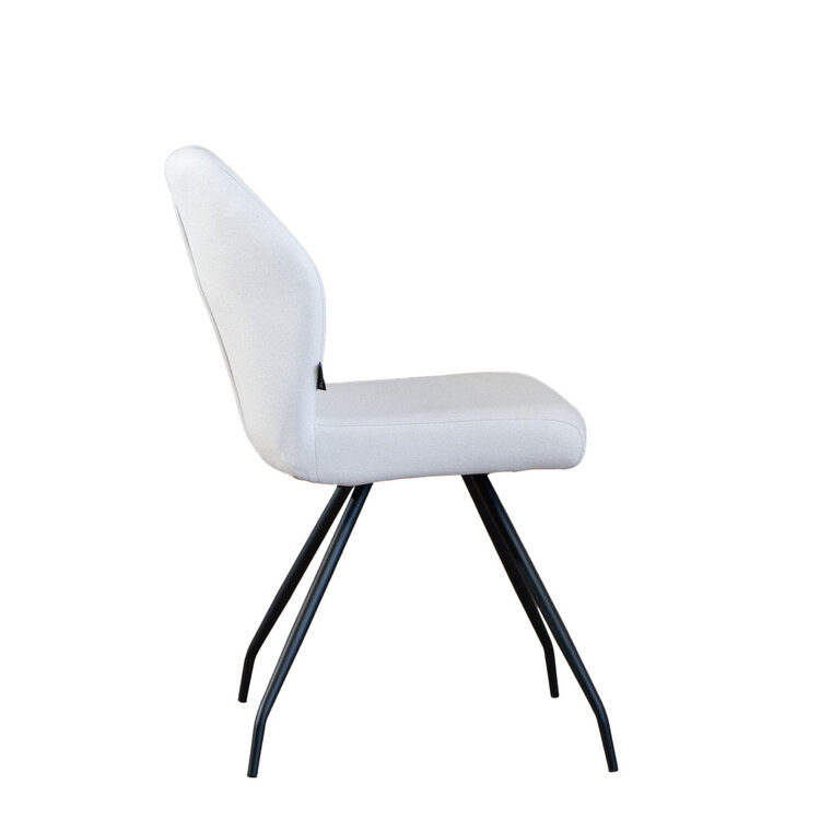 Esszimmerstuhl Fenris recycelter Stoff off white