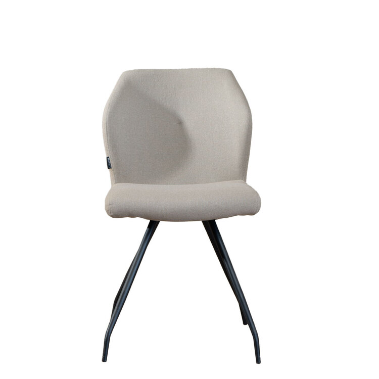 Esszimmerstuhl Fenris recycelter Stoff taupe