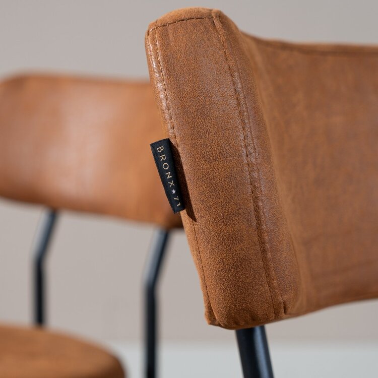 Esszimmerstuhl Lyon Eco-Leder cognac