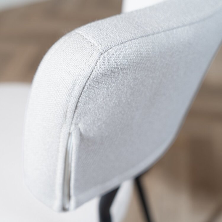 Esszimmerstuhl Lyon recycelter Stoff off white