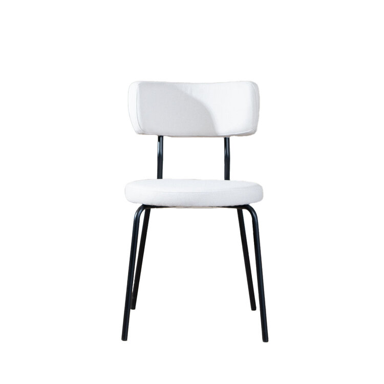 Esszimmerstuhl Lyon recycelter Stoff off white