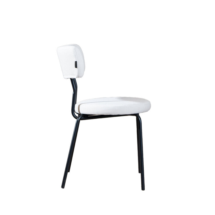 Esszimmerstuhl Lyon recycelter Stoff off white