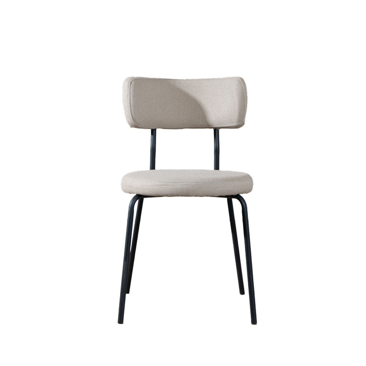 Esszimmerstuhl Lyon recycelter Stoff taupe