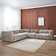 Ecksofa 6-Sitzer Karla Chenille taupe
