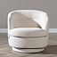 Sessel Valerie drehbar Chenille off white