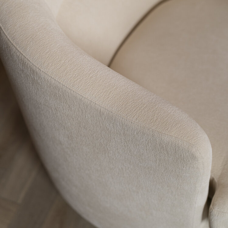 Sessel Valerie drehbar Chenille off white