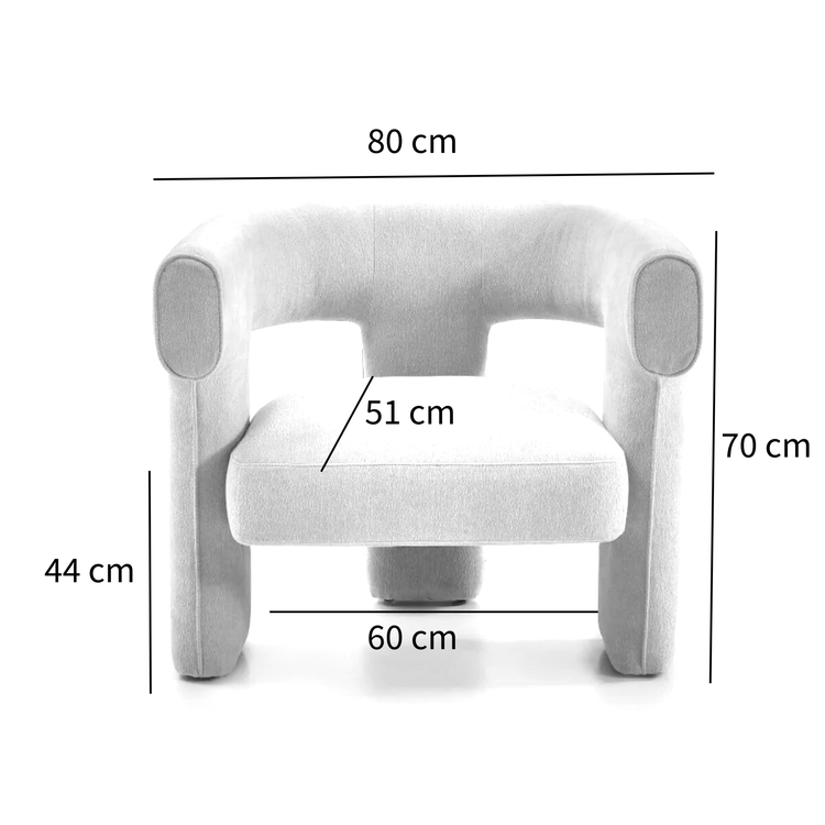 Sessel Bibi Chenille terrakotta