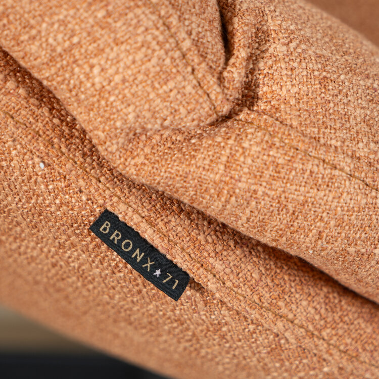 Sessel Porto drehbar Leinen kupfer