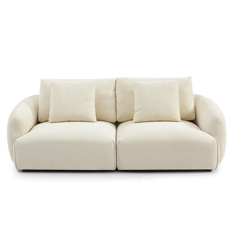 Sofa 3-Sitzer Isa Chenille off white