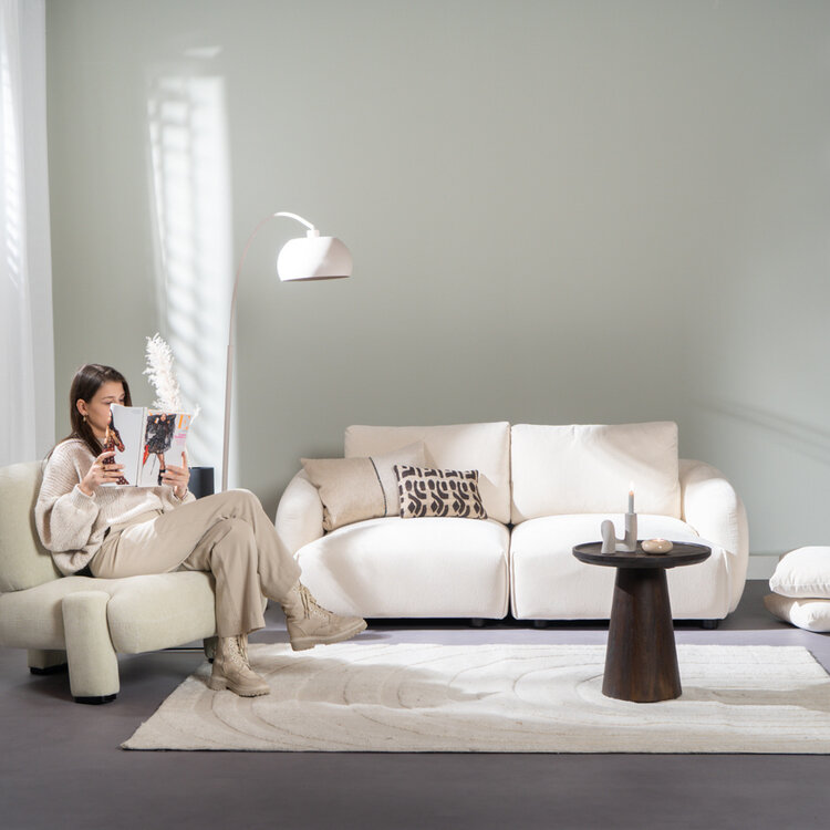 Sofa 3-Sitzer Isa Chenille off white