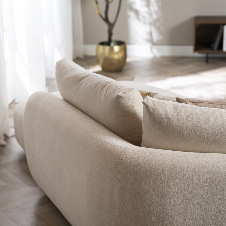 Ecksofa Isa Chenille off white rechts