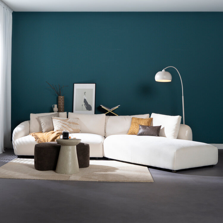 Ecksofa Isa Chenille off white rechts