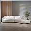 Ecksofa Isa Chenille off white rechts