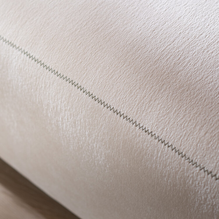 Ecksofa July Chenille off white rechts