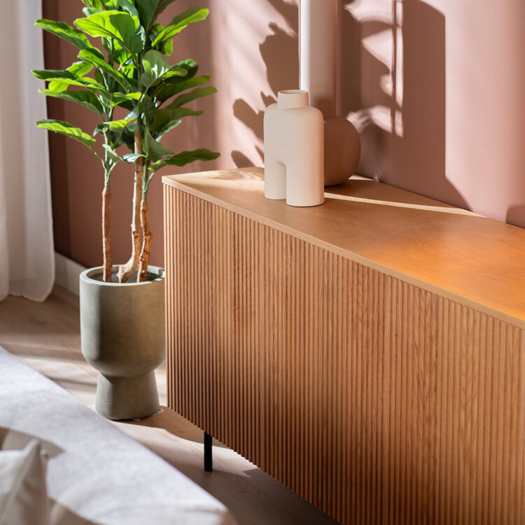 Sideboard Haley Eiche hell 160x45x74 cm