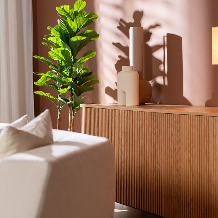 Sideboard Haley Eiche hell 160x45x74 cm