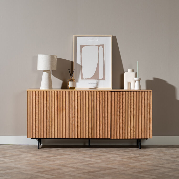 Sideboard Haley Eiche hell 160x45x74 cm