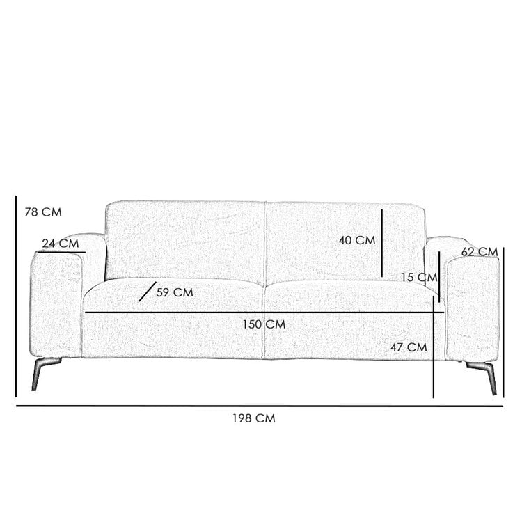 Samt Sofa Vegas 2,5-Sitzer dunkelgrün