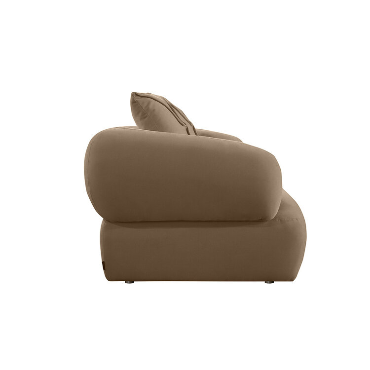 Samt Sofa Palermo 3-Sitzer taupe
