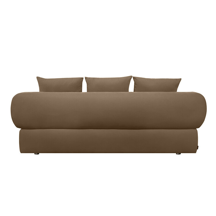Samt Sofa Palermo 3-Sitzer taupe