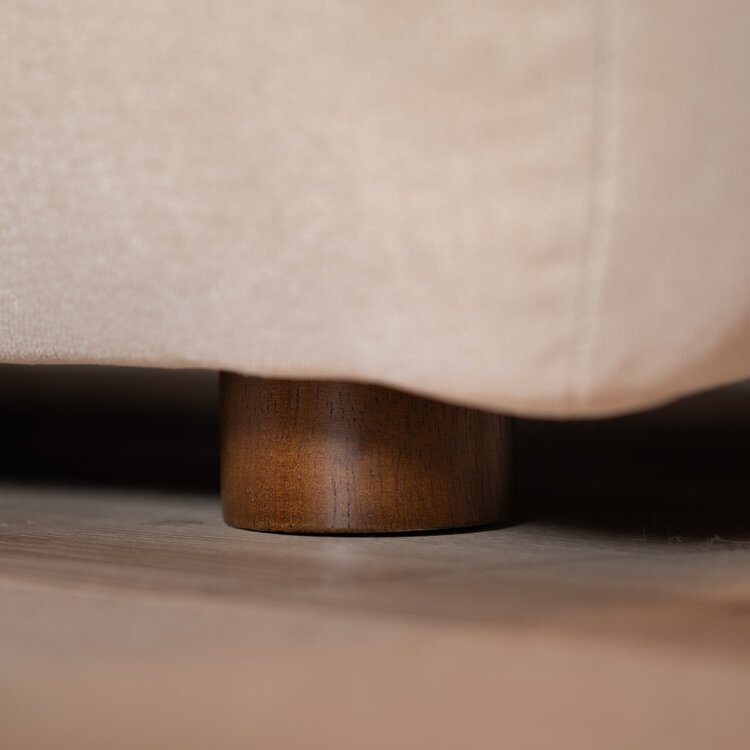 Ecksofa Palermo Samt beige links