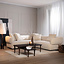 Ecksofa Palermo Samt beige rechts