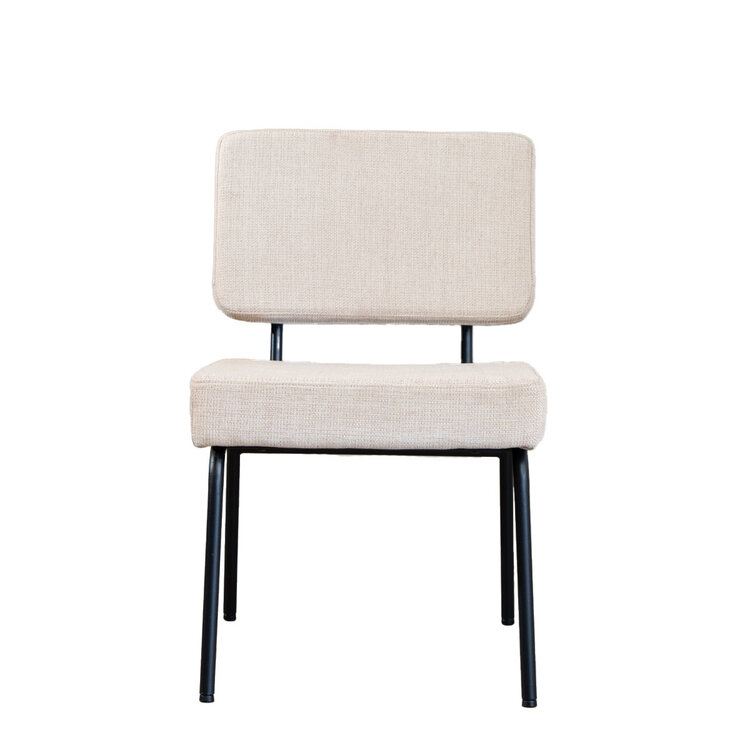 Esszimmerstuhl Espen recycelter Stoff beige