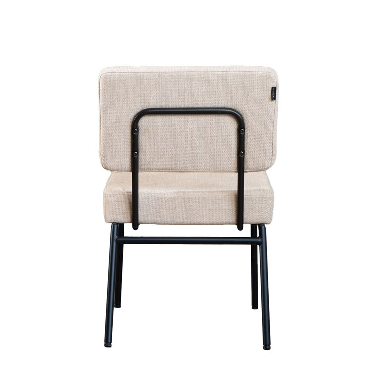 Esszimmerstuhl Espen recycelter Stoff beige