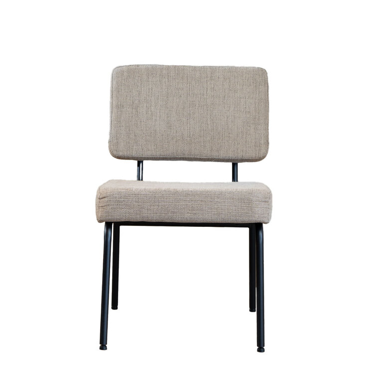 Esszimmerstuhl Espen recycelter Stoff taupe