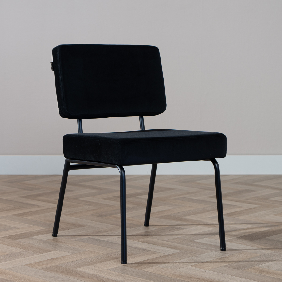 Esszimmerstuhl Espen Samt schwarz