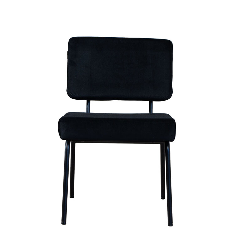 Esszimmerstuhl Espen Samt schwarz