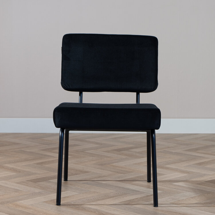 Esszimmerstuhl Espen Samt schwarz