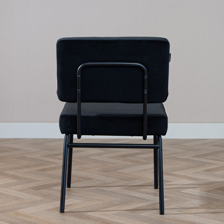 Esszimmerstuhl Espen Samt schwarz