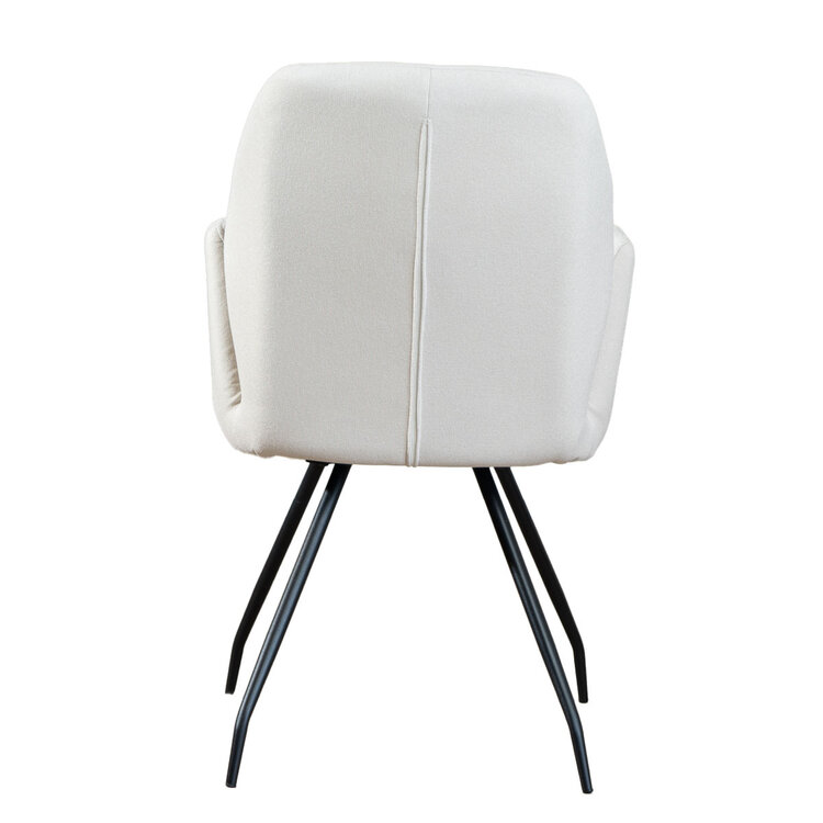 Esszimmerstuhl Frey mit Armlehne off white