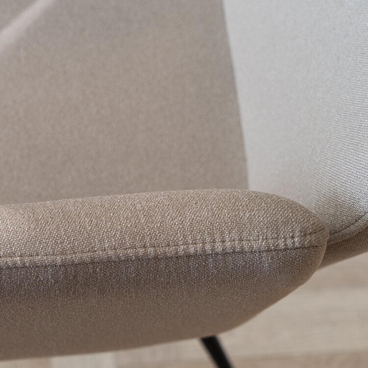 Esszimmerstuhl Frey mit Armlehne taupe