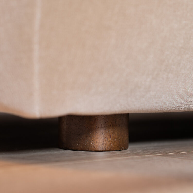 Ecksofa Palermo Samt taupe rechts